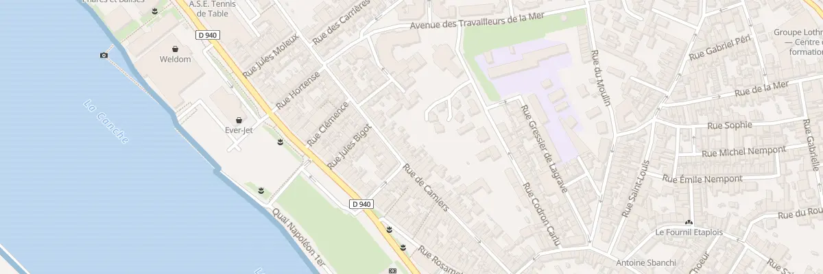 Plan du 92 Rue de Camiers à Étaples