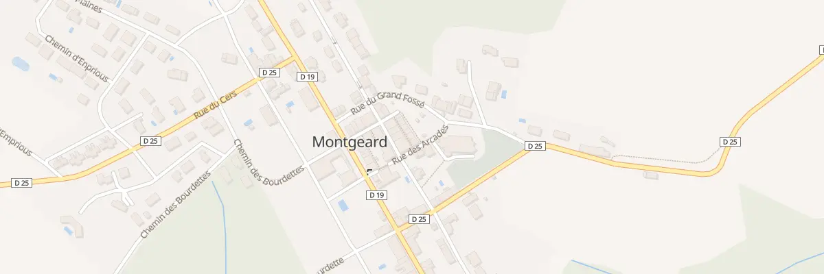 Plan du 1 Rue des Jardins à Montgeard