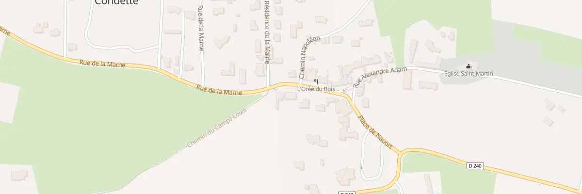 Plan du 7 Rue de la Marne à Condette