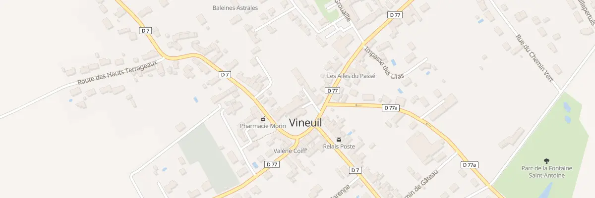 Plan du 2 Rte de Villegongis à Vineuil