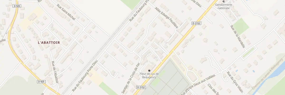 Plan du 59 All Edwige Feuillère à Beaugency