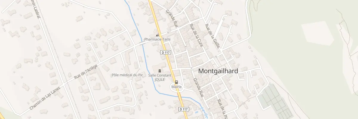 Plan du 1 Rue La Ruelle à Montgailhard