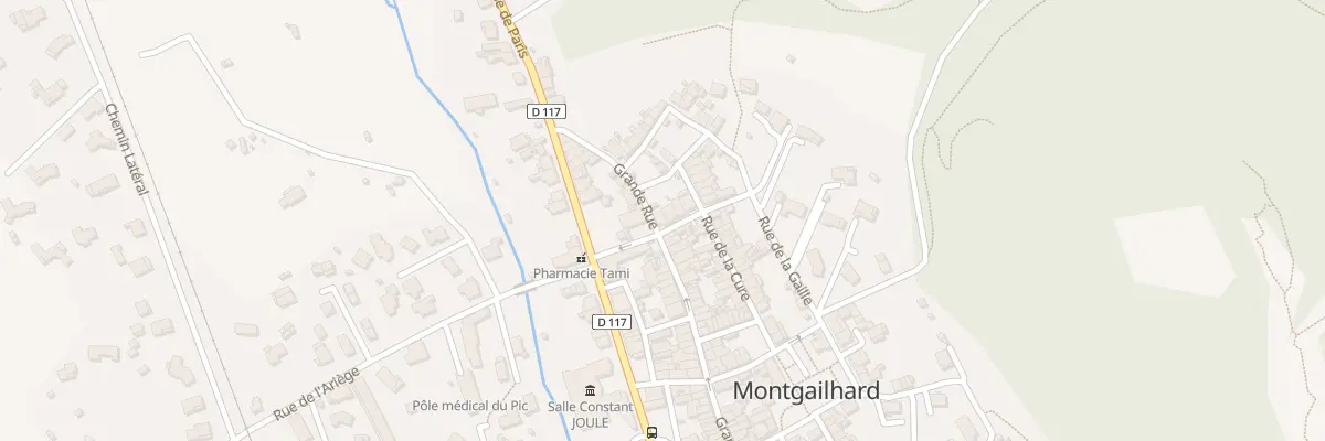 Plan du 5 Gr Grande Rue à Montgailhard