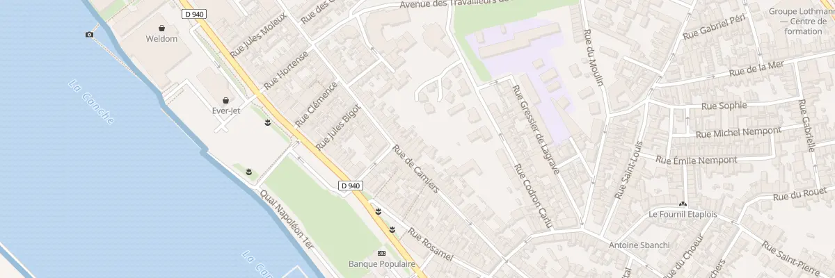 Plan du 80 Rue de Camiers à Étaples