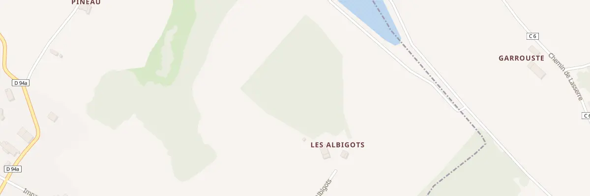 Plan du 6 Albigots à Saint-Pierre-de-Lages