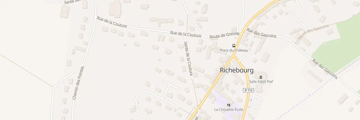 Plan du 4 Sen de la Couture à Richebourg