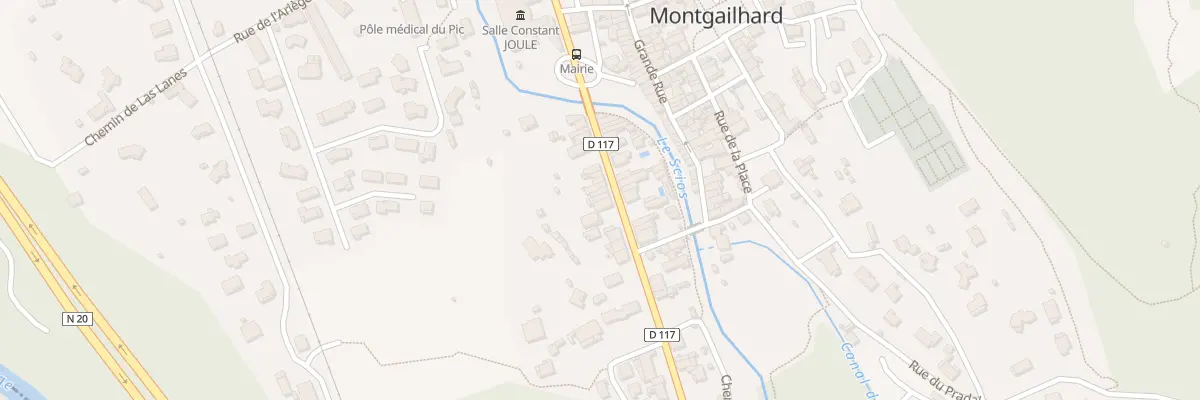 Plan du 76 Rte Nationale à Montgailhard