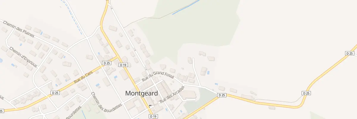 Plan du 21A Rue du Grand Fossé à Montgeard