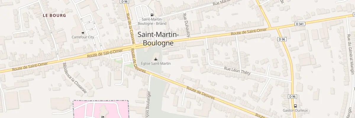Plan du 216 Rte de Saint Omer à Saint-Martin-Boulogne