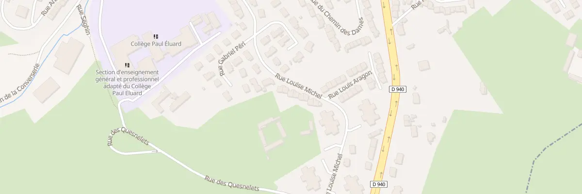 Plan du 12 Rue Louise Michel à Saint-Étienne-au-Mont