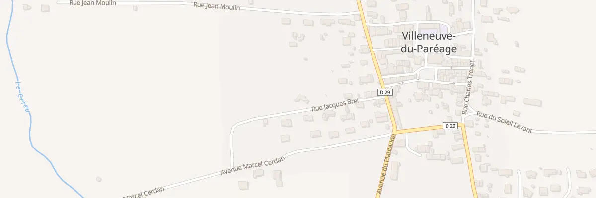 Plan du 10 Rue Jacques Brel à Villeneuve-du-Paréage