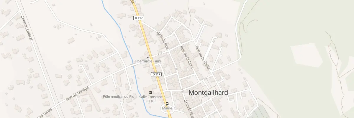 Plan du 15 Gr Grande Rue à Montgailhard