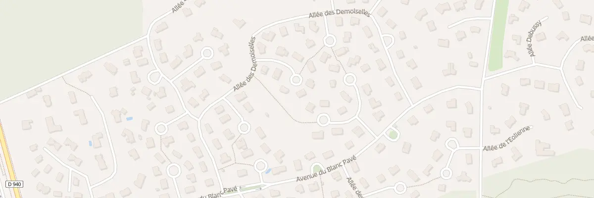 Plan du 6 All des Biches à Étaples
