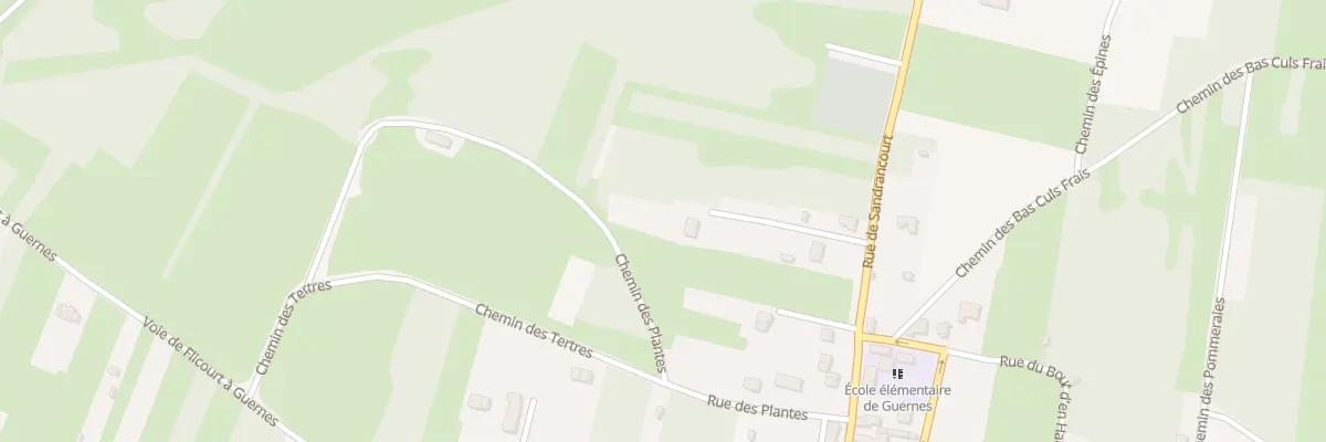 Plan du 15 Rue de Sandrancourt à Guernes