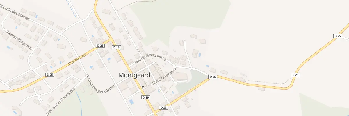 Plan du 32 Rue du Grand Fossé à Montgeard