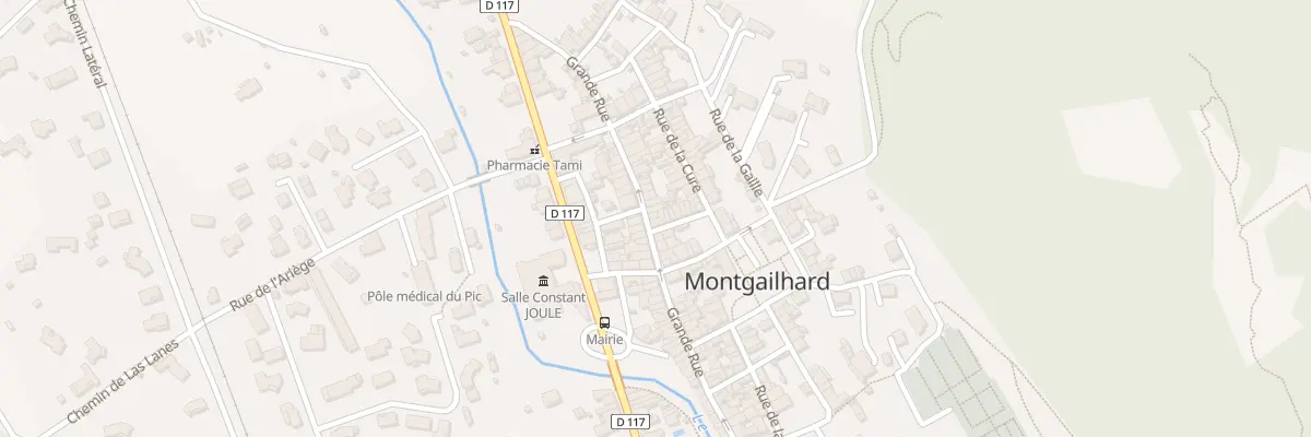 Plan du 25 Gr Grande Rue à Montgailhard