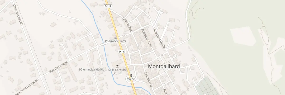 Plan du 19 Gr Grande Rue à Montgailhard