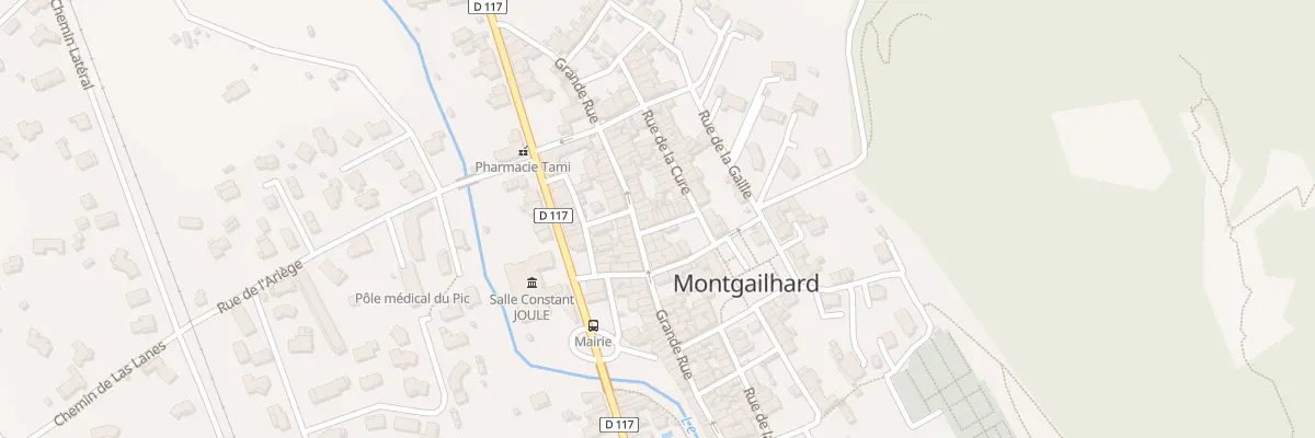 Plan du 3 Le Village à Montgailhard