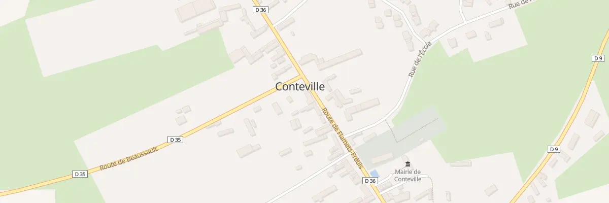 Plan du 347 Rte de Flamets à Conteville