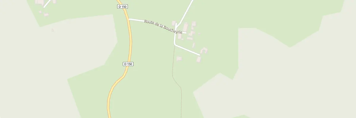 Plan du 205 Rte de la Boucheyrie à Lanteuil