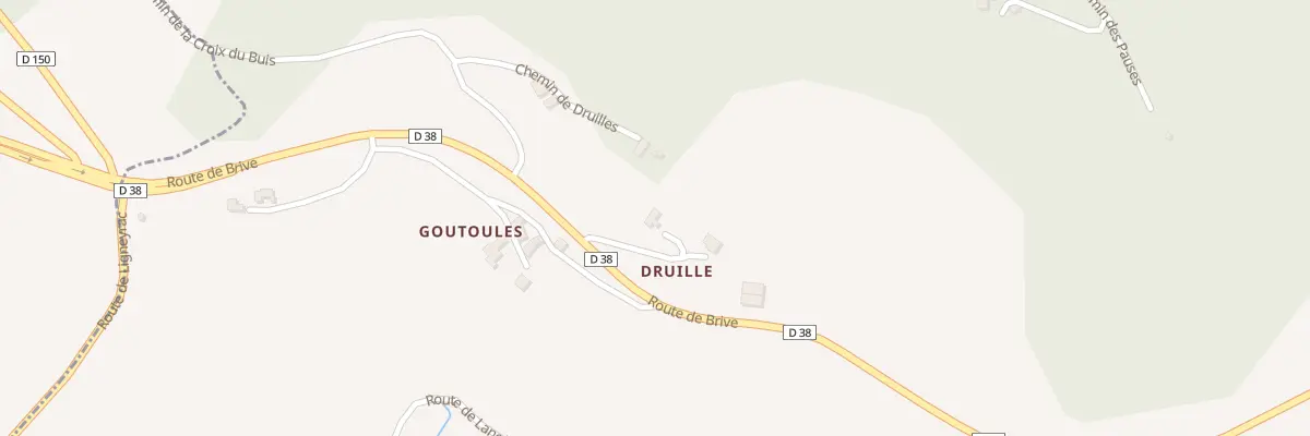 Plan du 5192 Druille à Collonges-la-Rouge