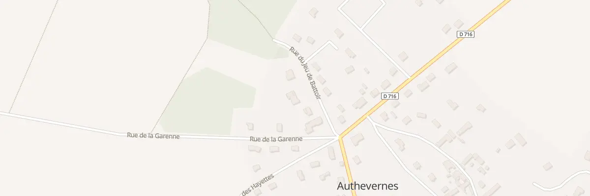 Plan du 3 Rue du Jeu de Battoir à Authevernes