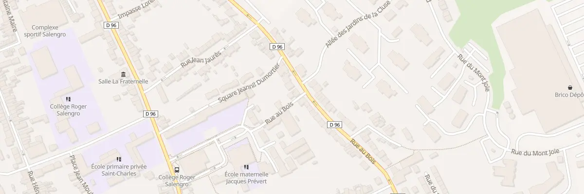 Plan du 59 Rue au Bois à Saint-Martin-Boulogne