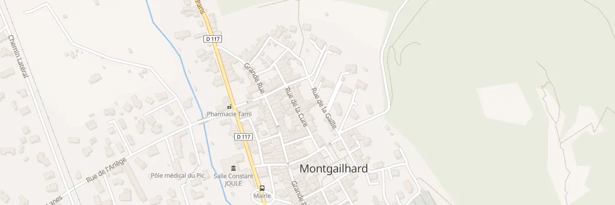 Plan du 16 Rue de la Cure à Montgailhard