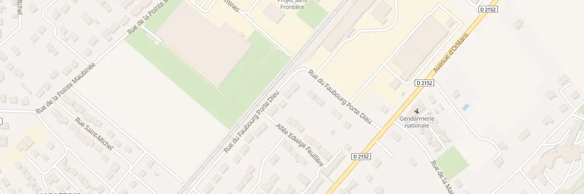 Plan du 46 Rue du Faubourg Porte Dieu à Beaugency