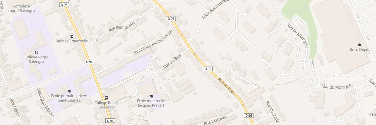 Plan du 53 Rue au Bois à Saint-Martin-Boulogne