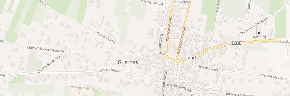 Plan du 12 Rue de Flicourt à Guernes