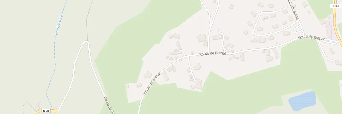 Plan du 498 Rte de Brenat à Saint-Hilaire-Peyroux