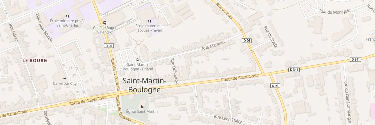 Plan du 30 Rue Marteau à Saint-Martin-Boulogne