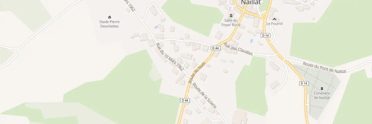 Plan du 8 Rue du 19 Mars 1962 à Naillat