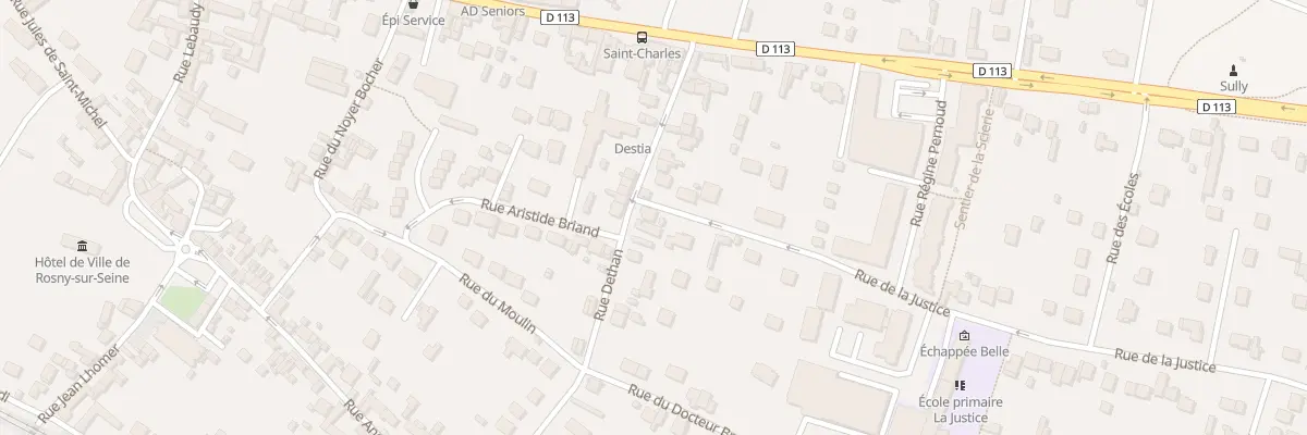 Plan du 2 Rue de la Justice à Rosny-sur-Seine