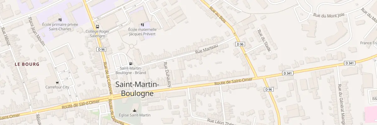Plan du 40 Rue Marteau à Saint-Martin-Boulogne