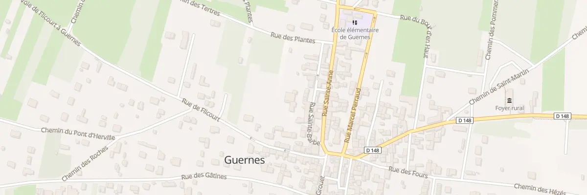 Plan du 13B Rue Sainte-barbe à Guernes