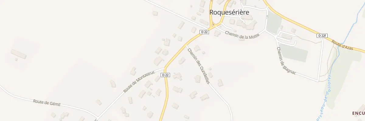 Plan du 287 Les Oundeilles à Roquesérière