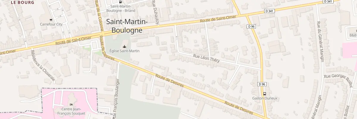 Plan du 24 Rue Leon Thery à Saint-Martin-Boulogne