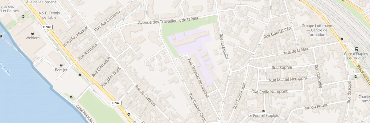 Plan du 37 Rue Gressier de Lagrave à Étaples