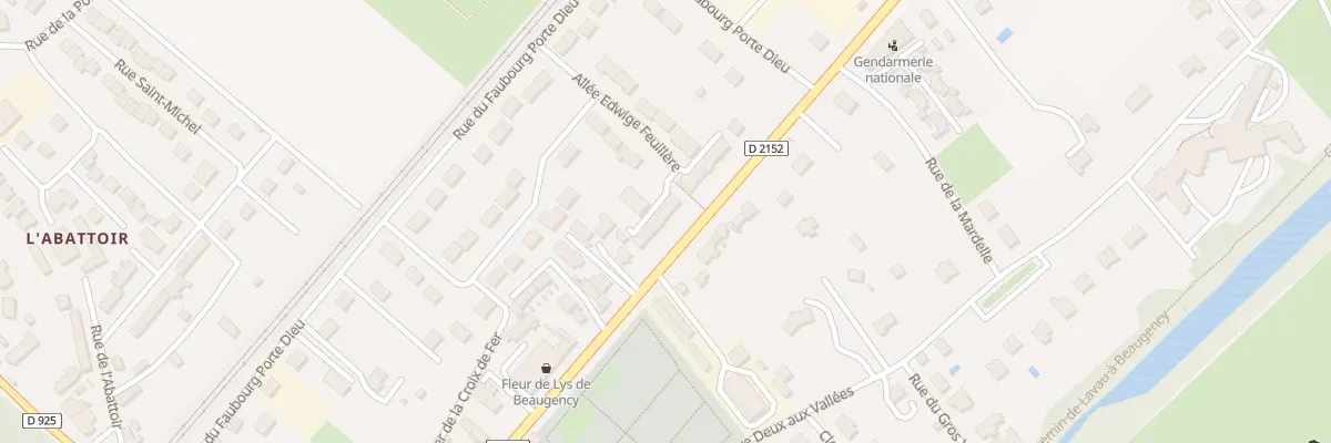Plan du 31 All Edwige Feuillère à Beaugency