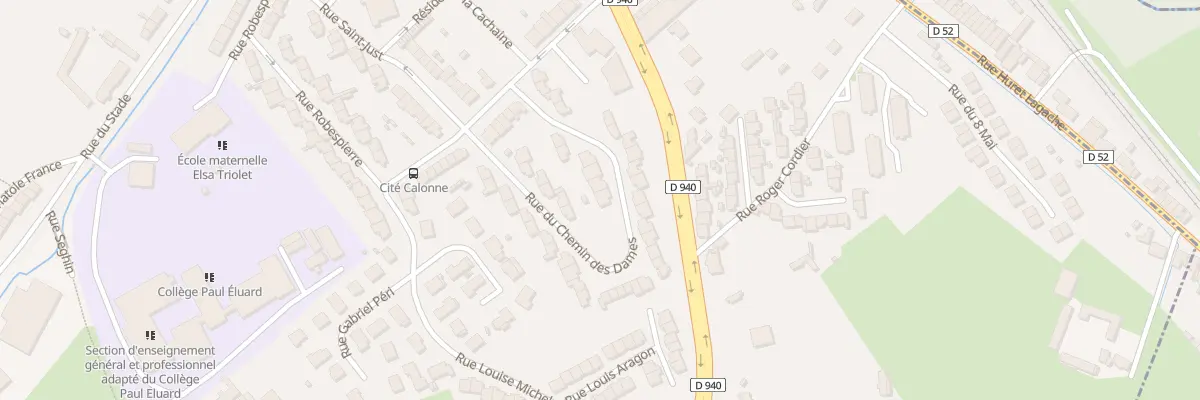 Plan du 13 Rue du Chemin des Dames à Saint-Étienne-au-Mont