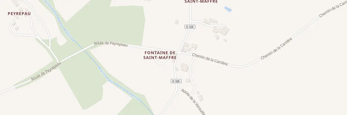 Plan du 1792 Rte de Saint Maffre à Bruniquel
