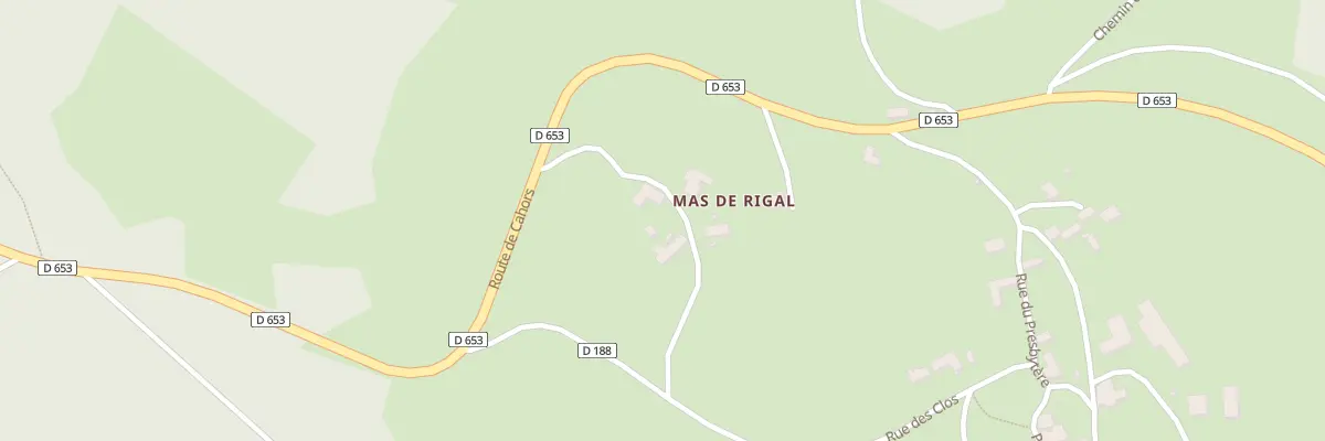 Plan du 5049 Mas de Rigal à Lentillac-du-Causse