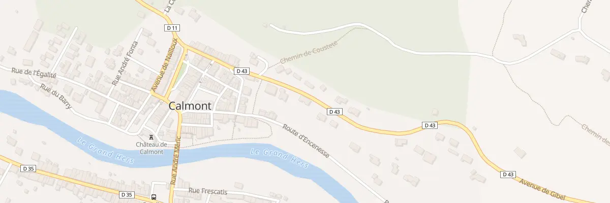 Plan du 25 Av de Gibel à Calmont
