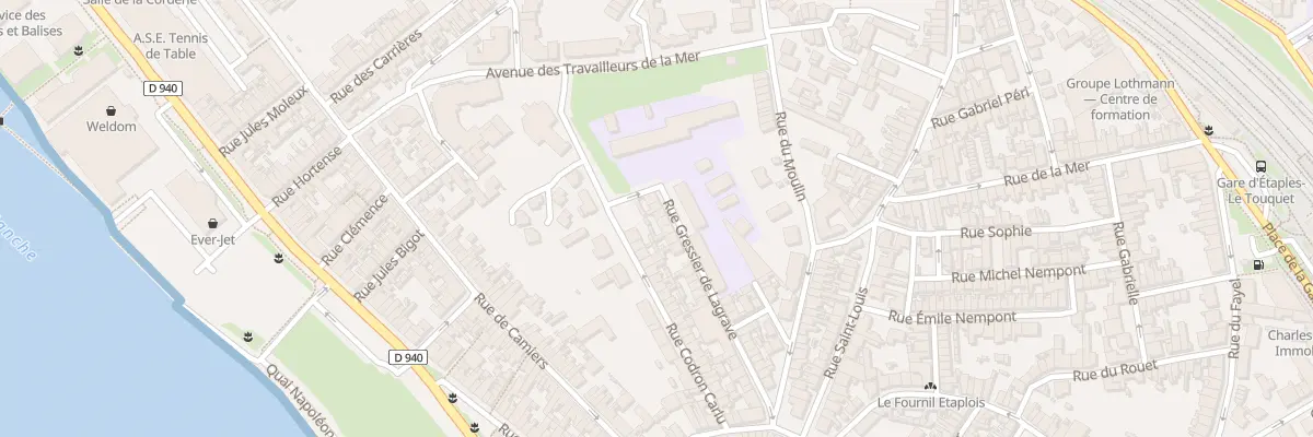 Plan du 35 Rue Gressier de Lagrave à Étaples