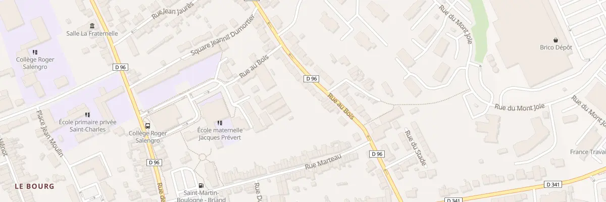 Plan du 39 Rue au Bois à Saint-Martin-Boulogne