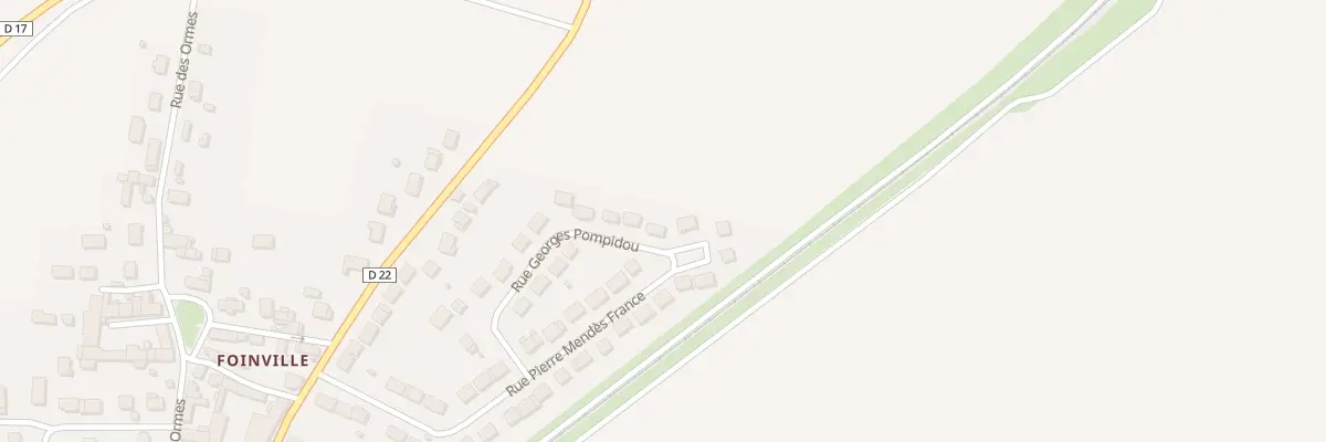 Plan du 23 Rue Georges Pompidou aux Villages Vovéens