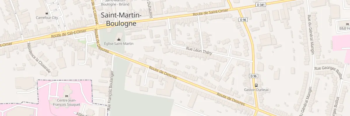 Plan du 28 Rue Leon Thery à Saint-Martin-Boulogne