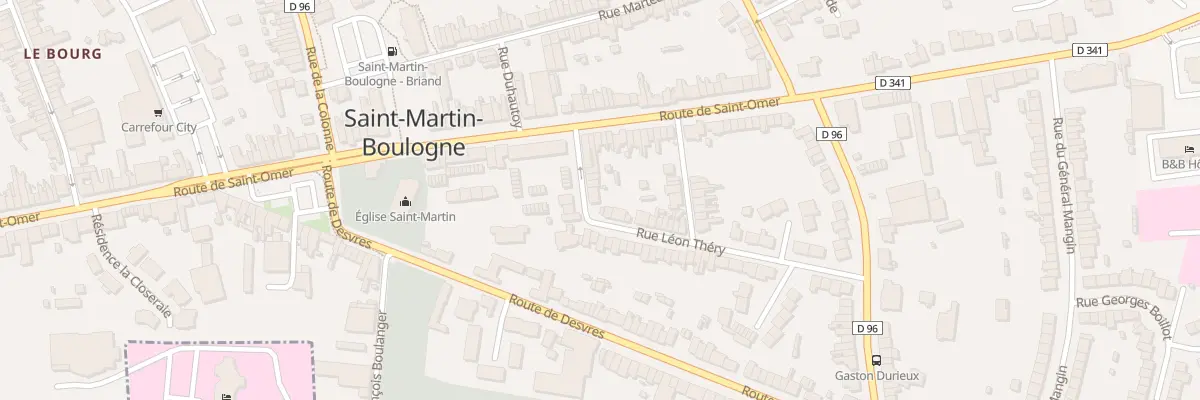 Plan du 11 Rue Leon Thery à Saint-Martin-Boulogne